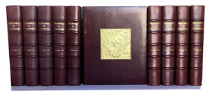 CASANOVA. Mémoires. 10 volumes. 200 illus. Auguste Leroux. Maroquin KIEFFER  