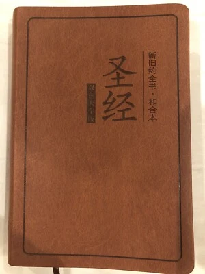 圣经 和合本 双色大字版 仿皮封面 25开本 (145mm×215mm)  Chinese Bible 全新塑封 从美国发货 - Image 1 of 4
