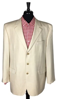 Blazer Abrigo Deportivo Lauren Ralph Lauren Hombre Beige Lana/Seda Espiga Talla 46L Foto 1 de 4