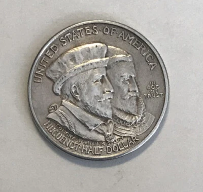 U.S. - 1924 Silver Huguenot Commemorative Half Dollar - Image 1 of 2