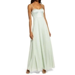 Neu ohne Etikett Lulu's Best Part of Me Satin Bustier Chiffon Kleid Größe S - Bild 1 von 7