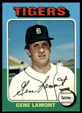 1975 Topps #593 Gene Lamont b Detroit Tigers
