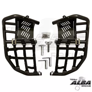 LTZ 400 KFX400 DVX 400 Nerf Bars Pro Peg Heel Guard Alba 206-T7-BB - Picture 1 of 3