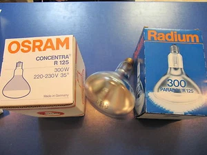 OSRAM / RADIUM Concentra Reflektor R125 300W E27 Parabol 35° Glühlampe 300 Watt - Bild 1 von 5