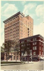New Athletic Club and Elks Bldg. - Minneapolis, Minnesota Postcard - Picture 1 of 2