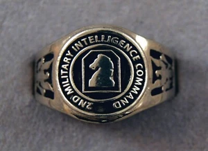 2nd Military Intelligence Command Ring Unit Insignia Sizes 7 8 9 10 11 12 13 14 - Picture 1 of 4