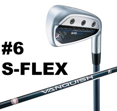 BRIDGESTONE GOLF 245MAX #6 IRON VANQUISH BSi for MAX GRAPHITE SHAFT S FLEX RH - Image 1 of 4