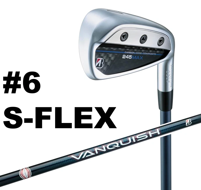 BRIDGESTONE GOLF 245MAX #6 IRON VANQUISH BSi for MAX GRAPHITE SHAFT S FLEX RH - Image 1 of 4