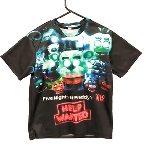 FNAF Youth Boys Girls Graphic T-Shirt Crew Neck Short Sleeve Tops Glows Size S - Picture 1 of 4
