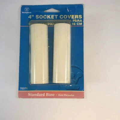 Westinghouse 70371 White Candle Socket Covers 2 Count Standard Base - Image 1 of 2
