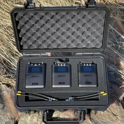 Deity THEOS UHF Wireless Lavalier Microphone 2*Transmitter Receiver Microphone - Image 1 of 4