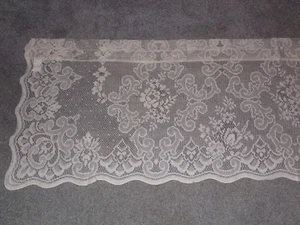  Lace Window Valance  Ivory Highland  design 18L x 60W - Picture 1 of 5