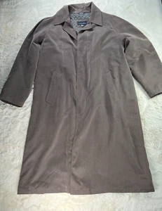 Canali Mens Trench Coat Size 48 Brown Made in Italy - Picture 1 of 19