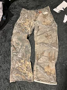Boys Youth Realtree Edge Camouflage Faded Camo Hunting Pants Size 14 (28x25) C - Picture 1 of 6