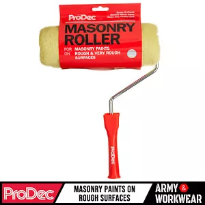ProDec 9" Inch Masonry Padded Roller Sleeve & Frame Brickwork Paint Trade Roller - Picture 1 of 11