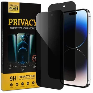 2 x film de protection visuelle pour Apple iPhone 16 Pro Max écran protection oculaire verre 9H - Photo 1/6