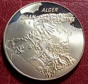 Medaglia Commemorativa Dei Veterani Francesi Della Guerra Del Sahara In Algeria - Bild 1 von 5