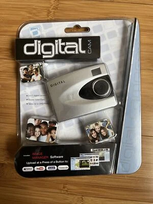 NEW Sakar 91379 VGA Point & Shoot 0.3 MP Digital Camera - Silver & Black - Image 1 of 4
