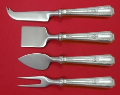 Colfax by Durgin-Gorham Sterling Silver Cheese Serving Set 4pc HHWS Custom Cover