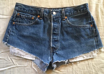 Pantalones Cortos De Colección Levis Para Hombres Mujeres Corte Jean Talla 31 Hechos en EE. UU. Lindos Sexy Foto 1 de 4