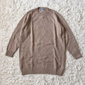 PRADA Virgin Wool & Cashmere Knit Sweater Beige Size 42 - Picture 1 of 12