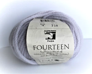 Juniper Moon Farm Fourteen Yarn Skein Co #14 Nebula Dyelot # 738 Merino/Cashmere - Picture 1 of 6