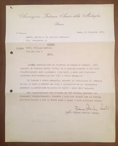 Brief signiert von Franco Panvini Rosati - Bild 1 von 1