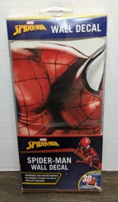 Calcomanía de pared extraíble 3D Wall Palz Marvel Spiderman 21" X 30" NUEVA Foto 1 de 4