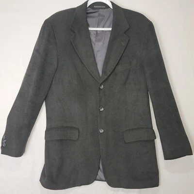 Moores Men's Sz 40R Italy Canadian Lineage Wool Gray Lined Sports Jacket - Image 1 of 4