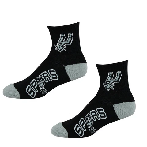 NBA San Antonio Spurs Socks 501 Quarter Length Large Size Mens 10-13 Shoe Cover