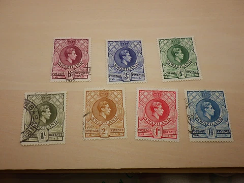 Swaziland Used Postage Stamps #27- Off Paper Cover