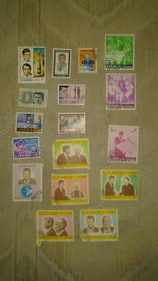 Lote de 17 estampillas postales canceladas JFK John F Kennedy Liberia Pilipinas de Estados Unidos  Foto 1 de 4