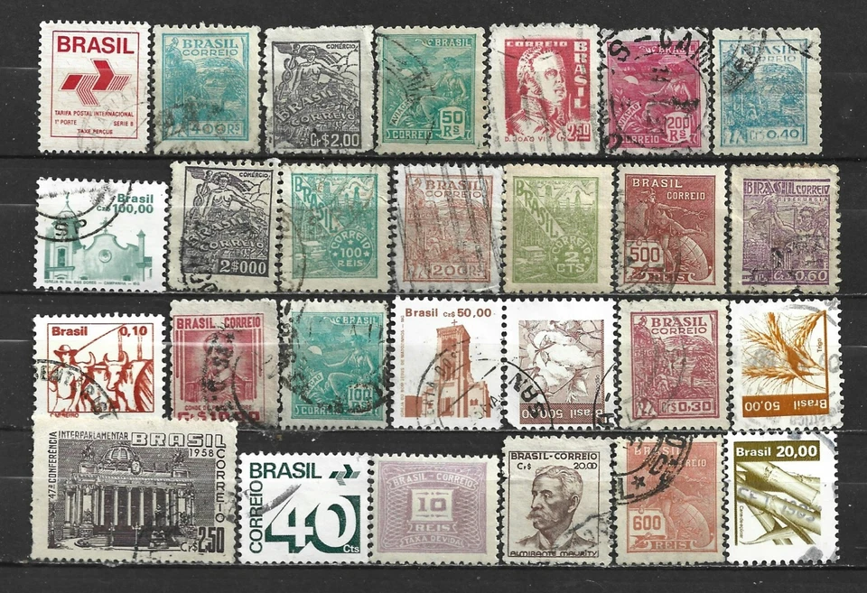 BRAZIL 27 VARIOUS,  USED - Image 1 of 1