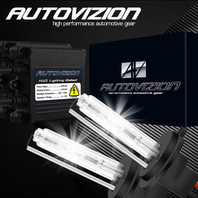 AC 55W H13/9008 Hi-Low Dual Beam HID Headlight Kit Slim Canbus Ballasts 10000k - Image 1 of 4