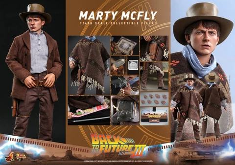 Hot Toys Back to Future Part III BTTF 3 Marty McFly 1/6 Figure MMS616 IN🔥STOCK Cover