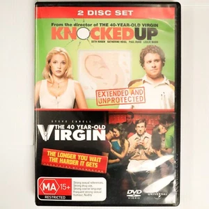 Knocked Up / The 40 Year Old Virgin (DVD 2007) Steve Carell, Seth Rogen - Comedy - Picture 1 of 6