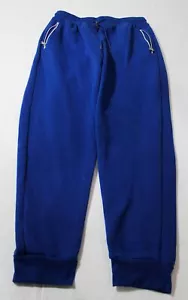 Galaxy By Harvic Men's Drawstring Waist Zip Pockets Joggers EJ2 Blue Size 2XL - Picture 1 of 4