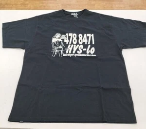 HYSTERIC GLAMOUR 478 8471 HYS-LO Black T-shirt Size XL w/ tag HYS Girl Japan - Picture 1 of 7