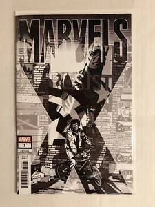 Marvels X #1 John Paul Leon (schwarz-weiß) Party Sketch Variante NM - Bild 1 von 1