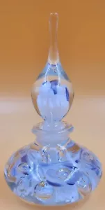 Art Glass Perfume/Paperweight Handblown Bubbles 1997 Gibson Glass - Picture 1 of 14