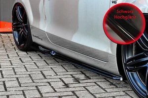 CUP Seitenschweller aus ABS für Audi TT 8J  + S-Line  in Schwarz Glanz - Bild 1 von 3