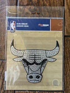 NBA Chicago Bulls  Bling Emblem Adhesive Decal - Picture 1 of 3