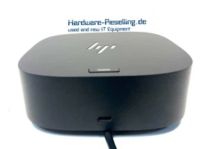 Station d'accueil HP G5 USB-C 3.1 HSN-IX02 L61609-001 bloc d'alimentation 120W 2x DP 1x HDMI - Photo 1/5