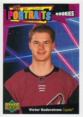 2020-21 Victor Soderstrom Upper Deck Series 2 Portraits Rookies #P-60 - Image 1 of 2