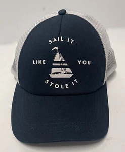 Sail It Like You Stole It Sailing Snapback Hat Mesh Back - Picture 1 of 9