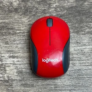 Logitech M187 M-R0040 Red Wireless 1000 DPI Optical Mini Mouse with Receiver - Picture 1 of 6