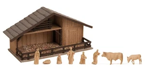 Todavía 14394 Belén Mercado de Navidad con Figuras Aspecto Madera H0 Nuevo EMBALAJE ORIGINAL - Imagen 1 de 1