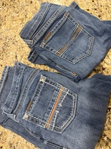 Ariat Boy B4 Relaxed Denim Rodeo Dress up Jeans Nice Blue Jeans Ariat Cowboy - Picture 1 of 3