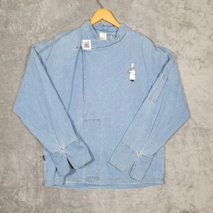 Chaqueta Chef Revival Para Hombre Grande Bordada Chef Abrigo Ropa de Trabajo Estilo Vintage - Imagen 1 de 11