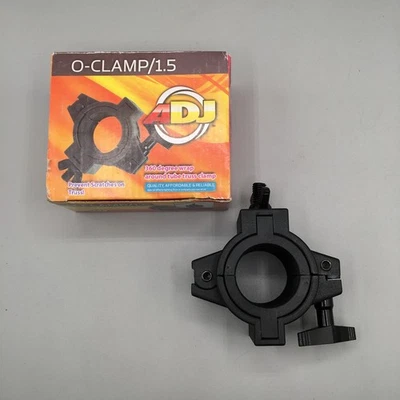 ADJ O-Clamp 1.5" Envolvente Tubo Braguero Abrazadera DJ Iluminación Negro Ajustable 2" Foto 1 de 4